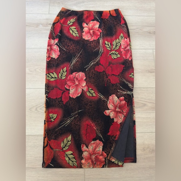 VINTAGE CARDUCCI Floral Patterned Skirt 💐🌹🥀🏵️ - Picture 1 of 8